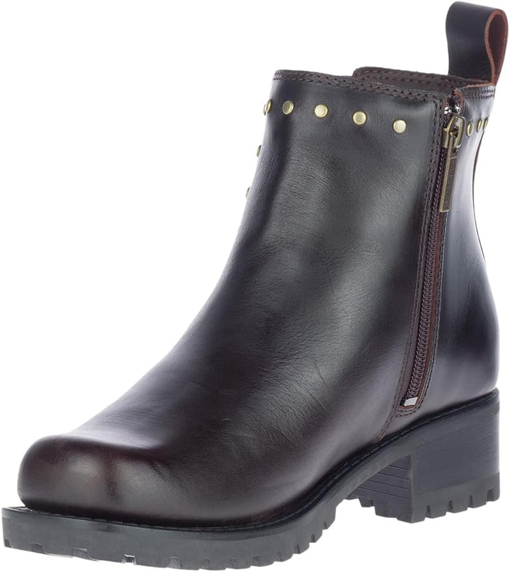HARLEY-DAVIDSON Damen Ashby Schlupfschuh Stiefel 36.5 EU Braun, 36.5 EU Braun