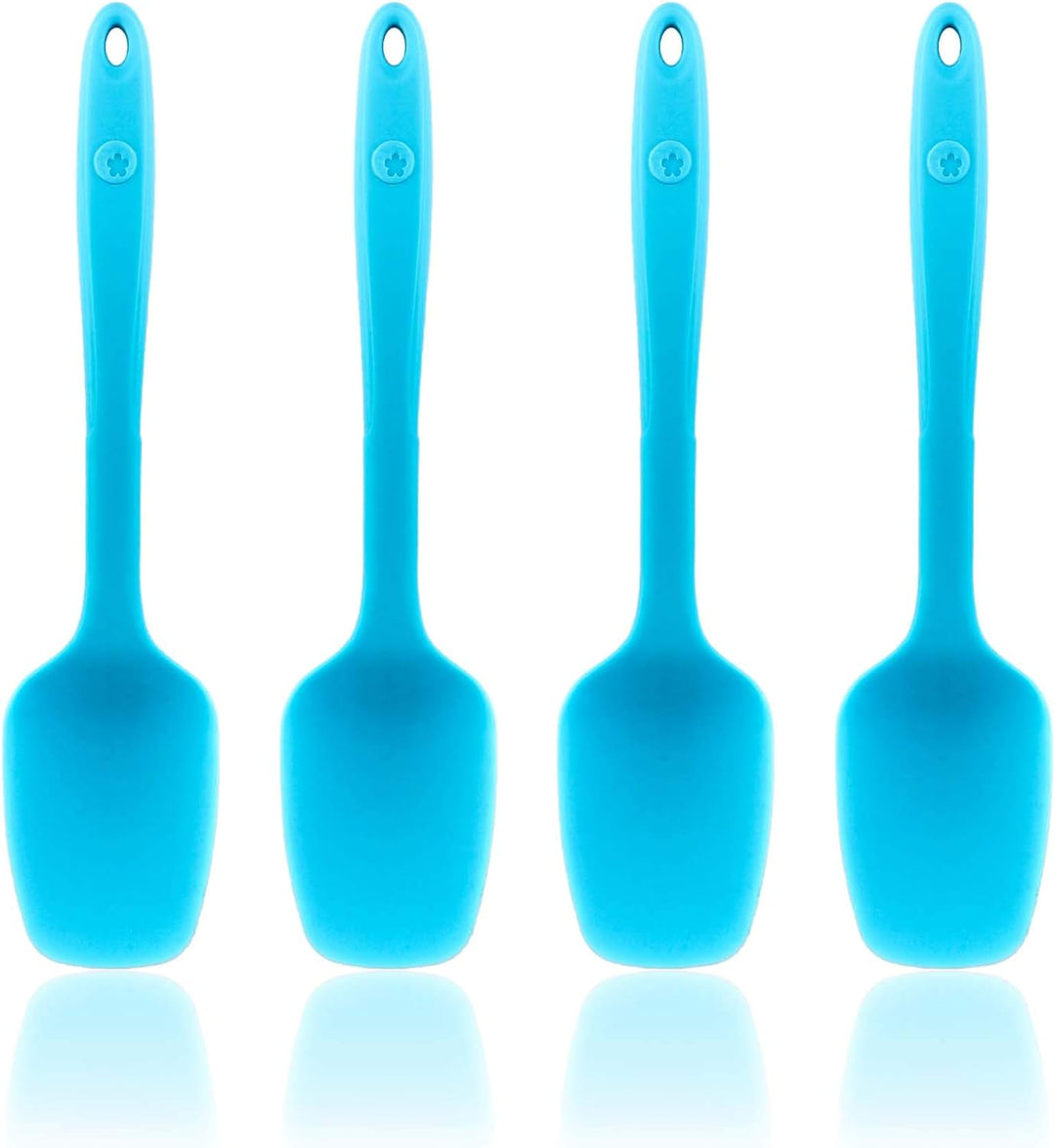 Kochblume Flexlöffel S 4er Set | Premium-Silikon & BPA frei| Hitzebeständig | Spülmaschinenfest | Fa