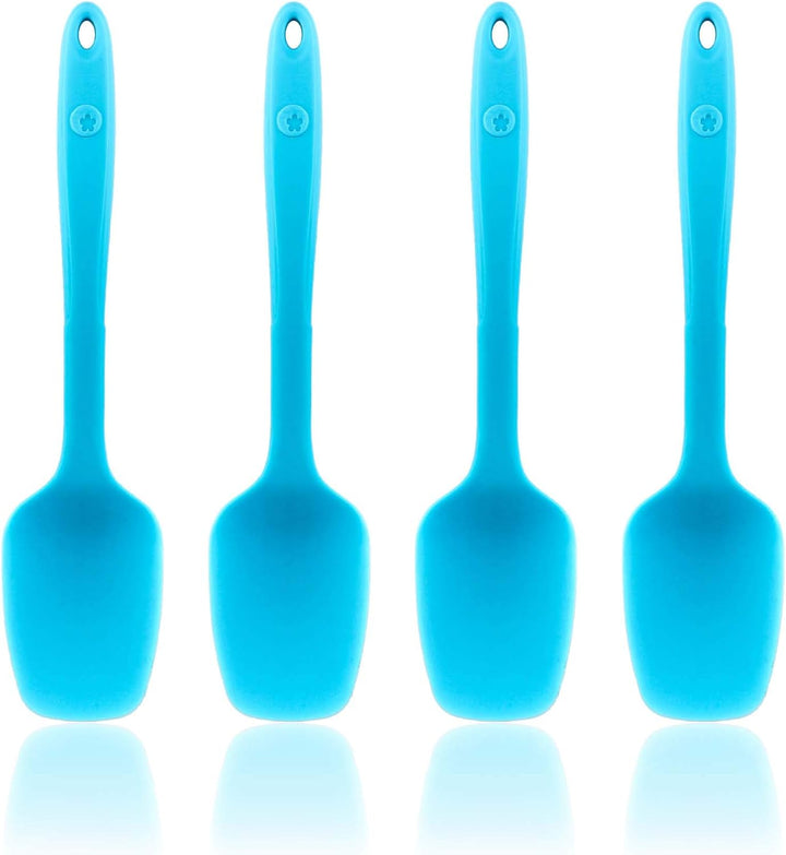 Kochblume Flexlöffel S 4er Set | Premium-Silikon & BPA frei| Hitzebeständig | Spülmaschinenfest | Fa