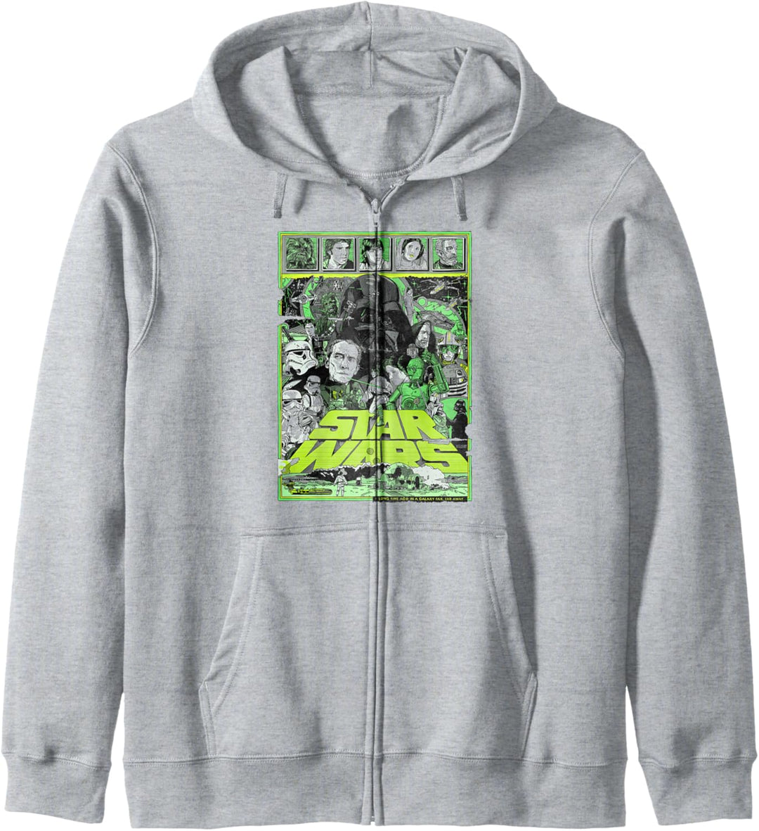 Star Wars A New Hope Epic Green Poster Kapuzenjacke