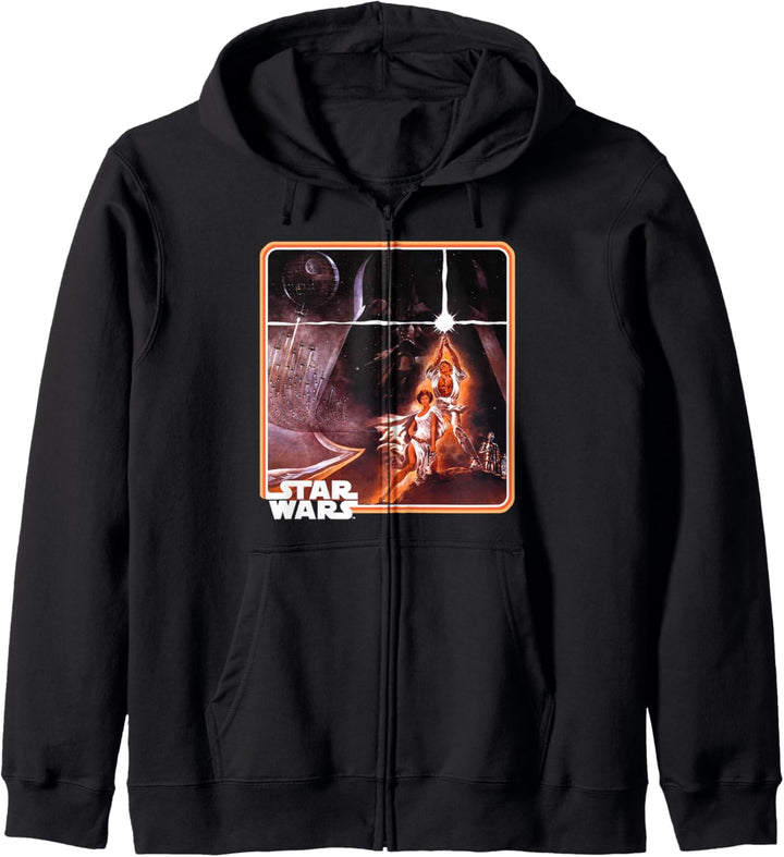 Star Wars Classic Epic A New Hope Poster Framed Matte Finish Kapuzenjacke