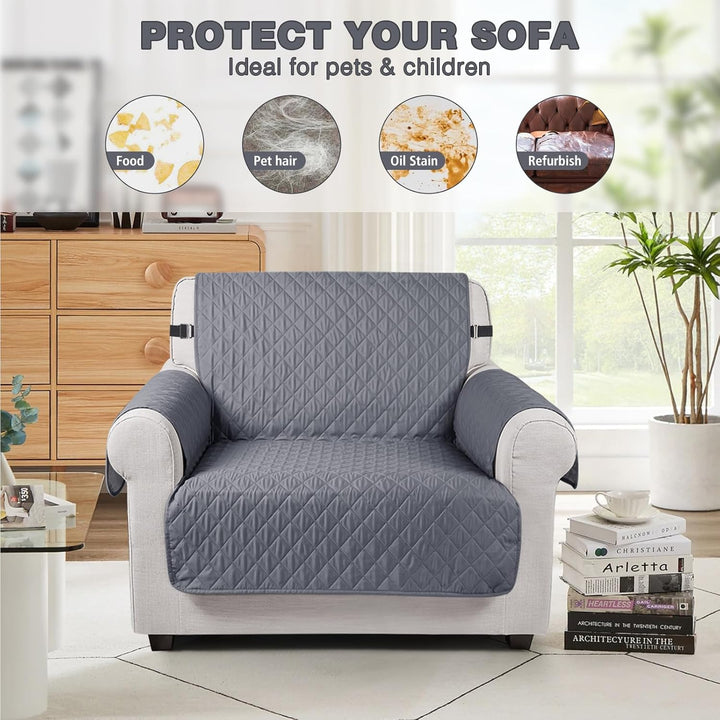 TAOCOCO Sofa Überzug, Sofabezug Wasserdicht Mit Gummiband，Wohnzimmer Anti-Rutsch Gepolsterter Sofasc