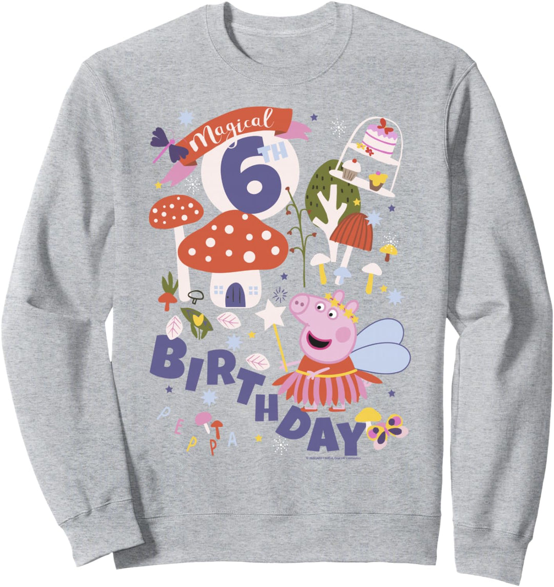Peppa Pig Magical 6th Alles Gute zum Geburtstag Sweatshirt