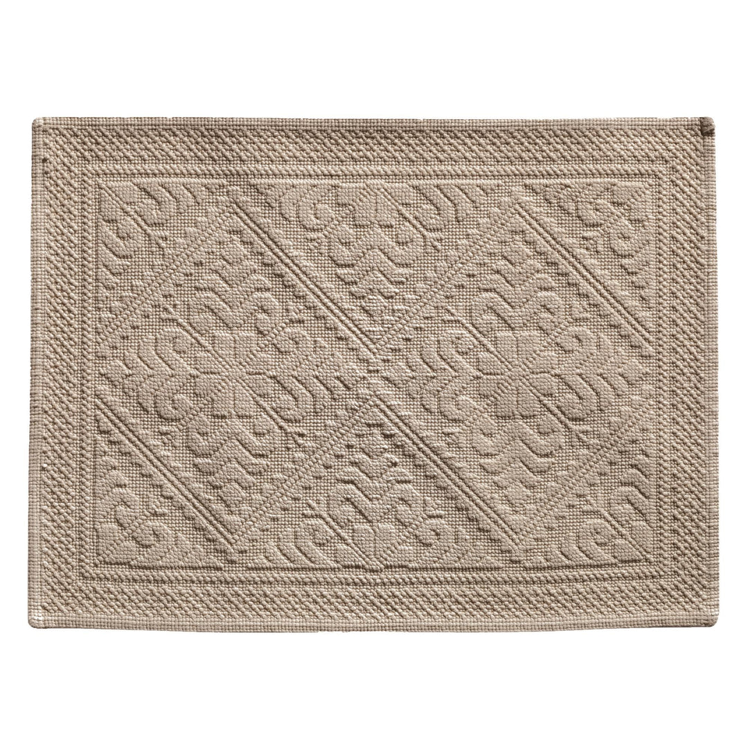 Vivaraise Badematte 100% Baumwolle Ecru (54 x 64 cm) 64X54 Beige, 64X54 Beige