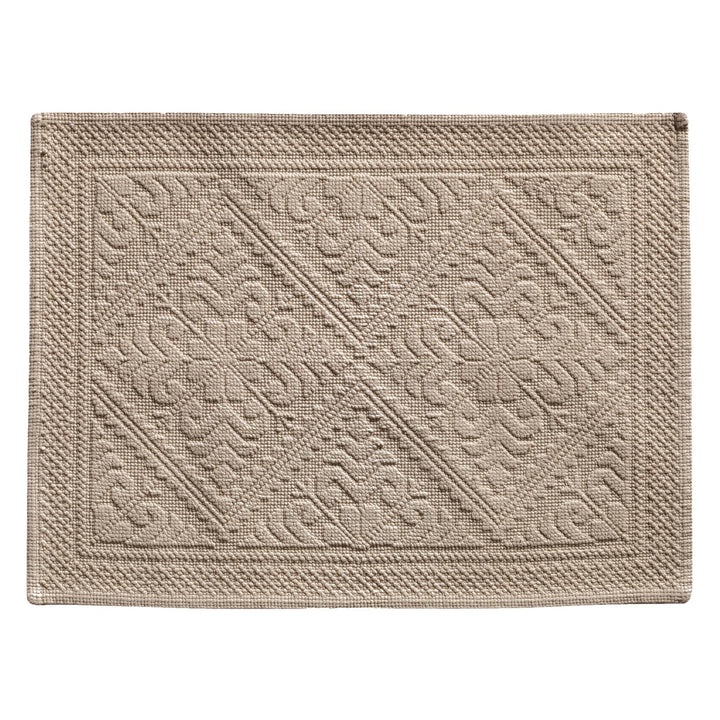 Vivaraise Badematte 100% Baumwolle Ecru (54 x 64 cm) 64X54 Beige, 64X54 Beige