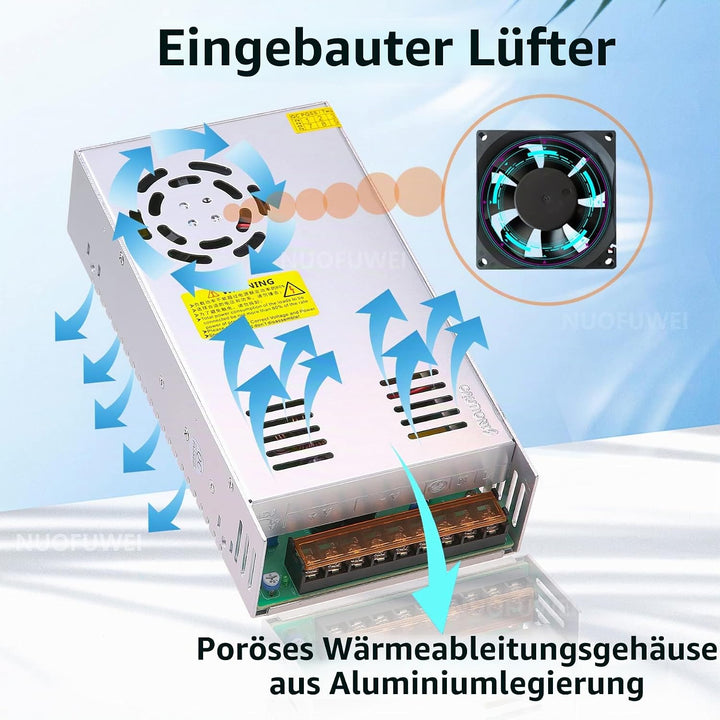 DC 36V 16.6A 600W Netzteil 230V AC auf DC 36Volt Schalternetzteil Transformator Adapter Trafo 36V 60
