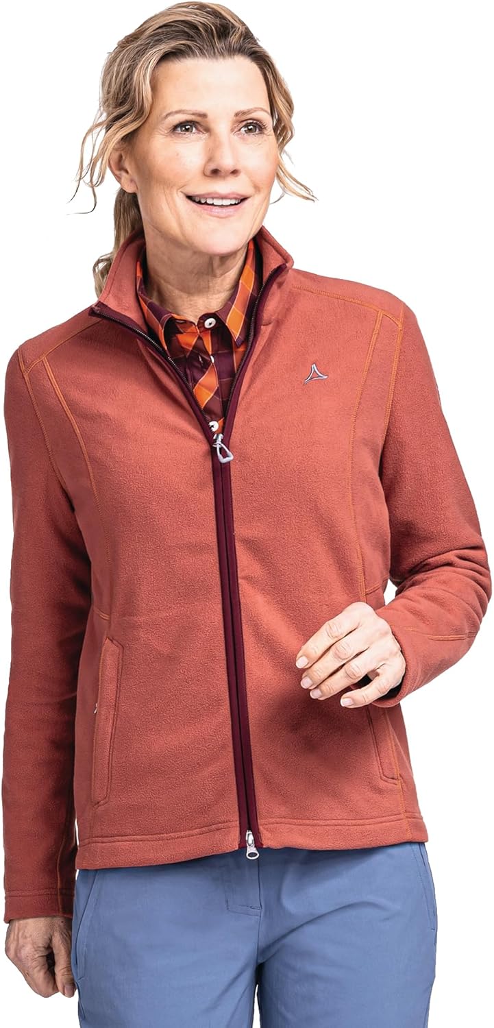 Schöffel Damen Fleece Jacket Leona3 Fleece Jacke 38 burlwood, 38 burlwood