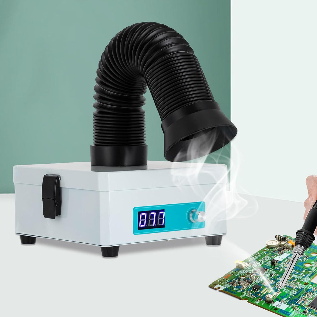 Lötrauchabsorber mit 3-Stufen-Filter, Lötrauchabsaugung 15m³/h Absaugung,geräuscharmes, Desktop Lötd