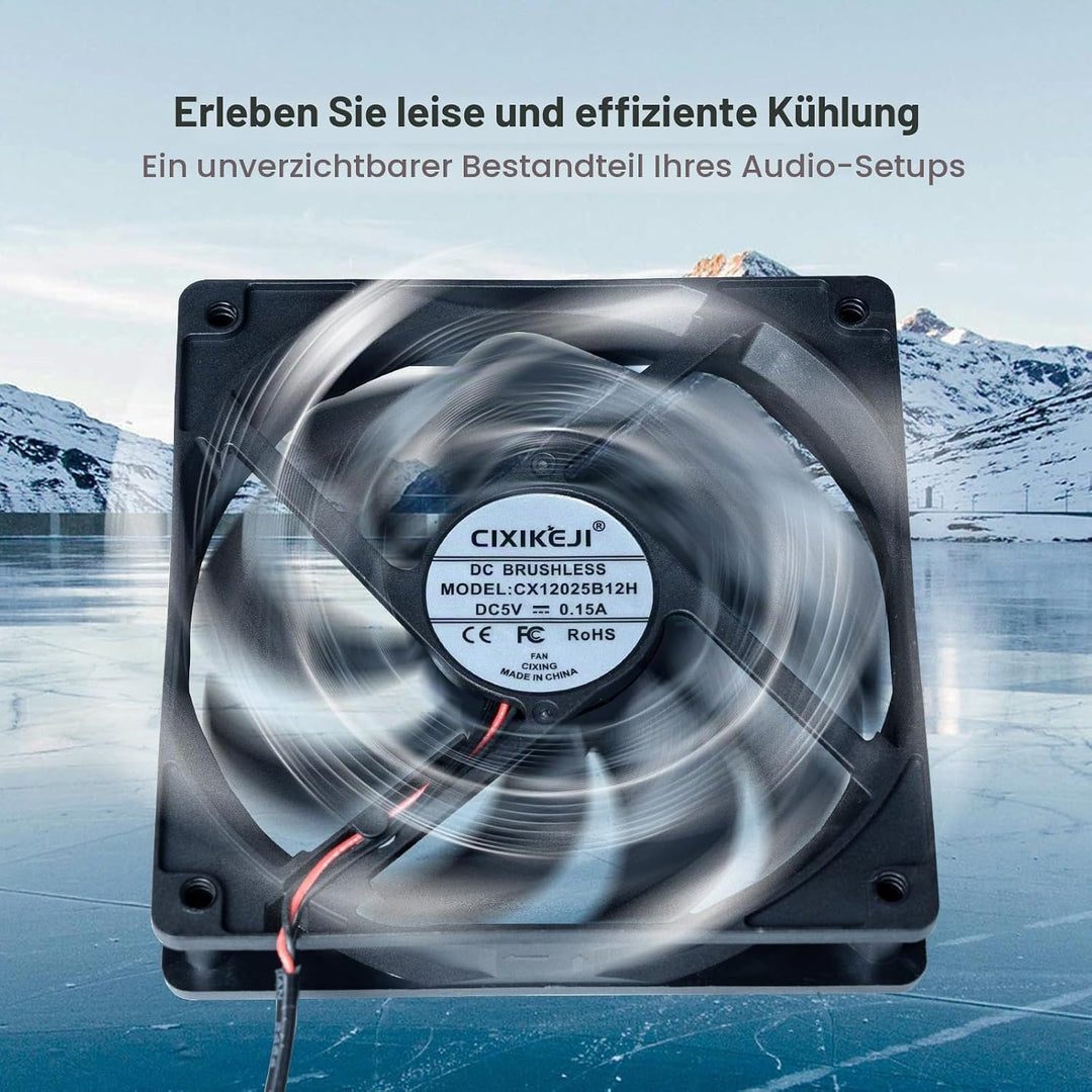 Fosi Audio Kühlventilator, hochleistungsfähiger Lüfter für Fosi Audio HiFi Stereo Verstärker V3 MONO
