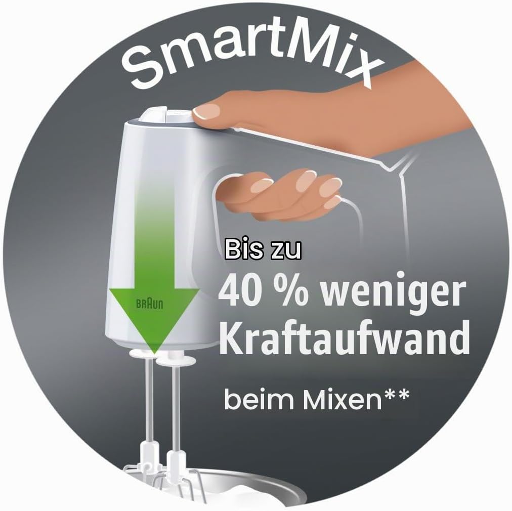 Braun Household Multimix 3 HM3100 WH Handrührgerät (500 W) schwarz