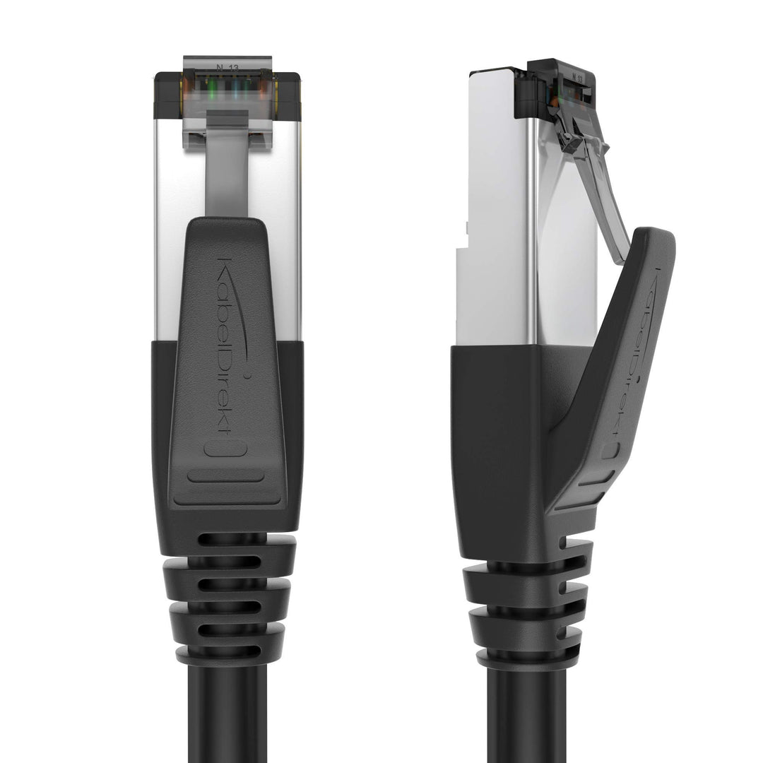 KabelDirekt – Cat 8 Netzwerkkabel, 40 Gigabit, flexibel &amp; bruchfest konstruiert – 10m (LAN Kabel/Eth