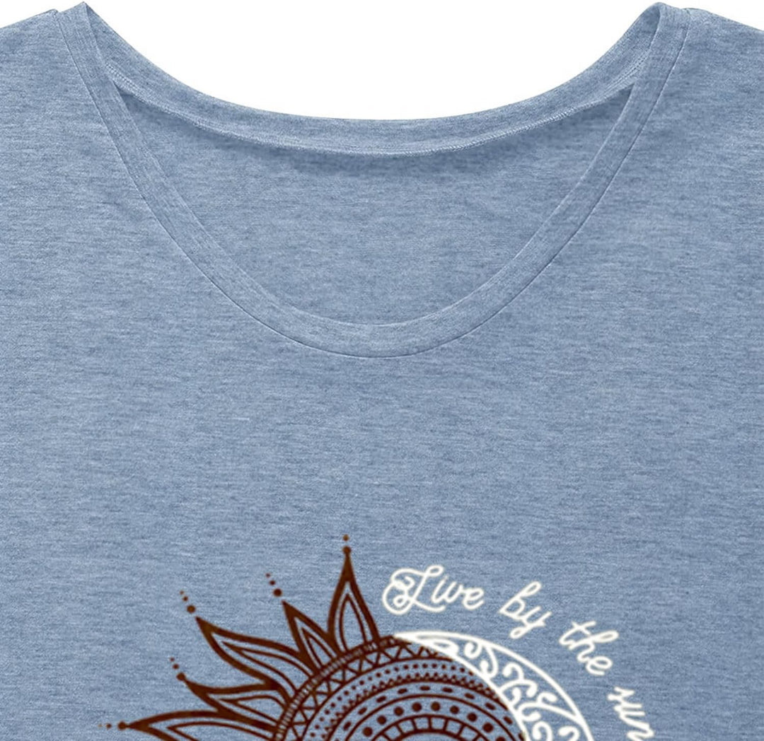 Teesho Tshirt Damen Oberteile Elegant Langarm/Kurzarm Crop Tops Casual Longshirt Cap hülse Tunika So