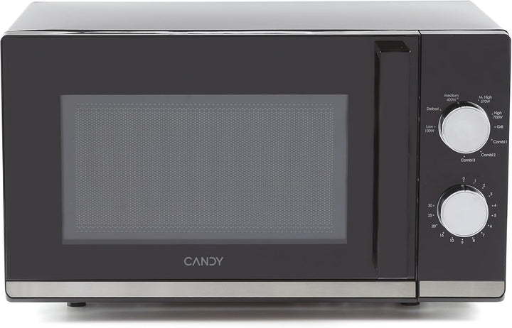 Candy Mikrowelle / 700 Watt/Grill 900 Watt / 20 Liter/Grilleinsatz/Schwarz/Modell: CMG20TNMB