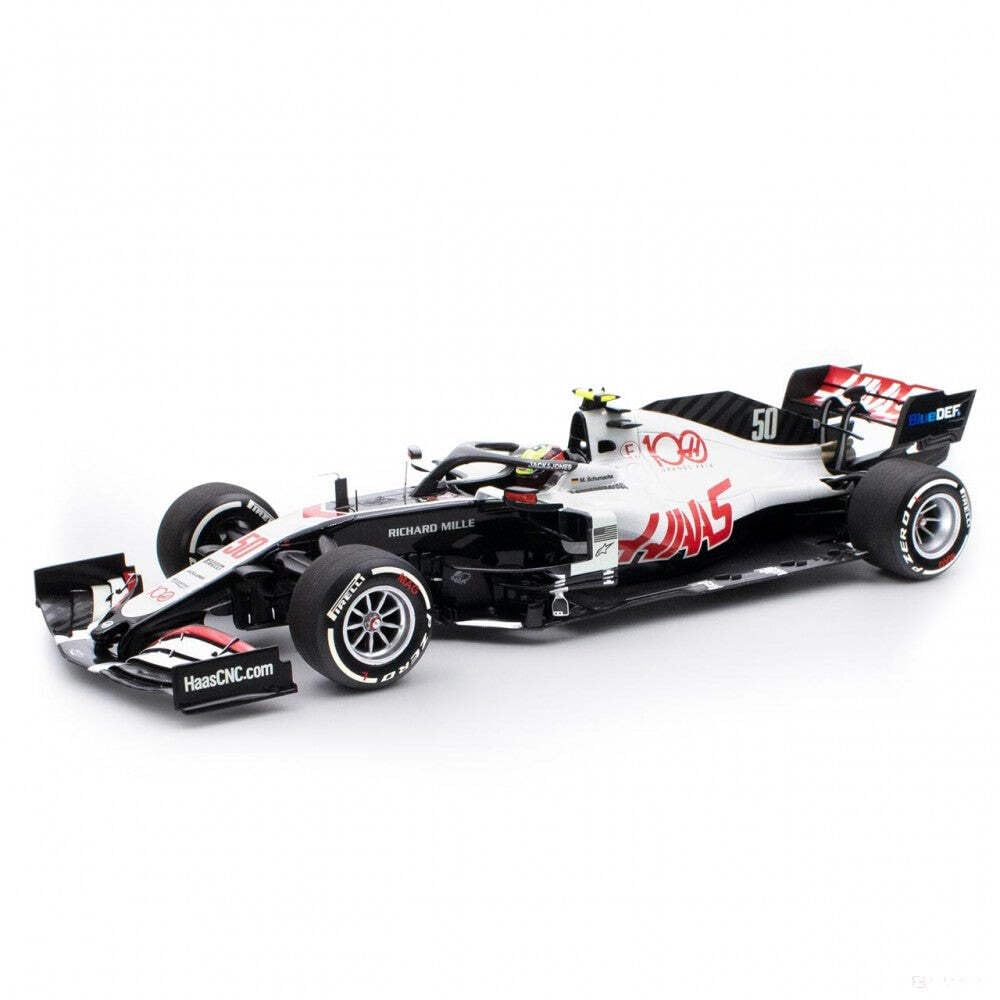 Minichamps 2020-HAAS-MKS-18 Miniaturauto aus der Kollektion, Weiss/Rot, 1:18
