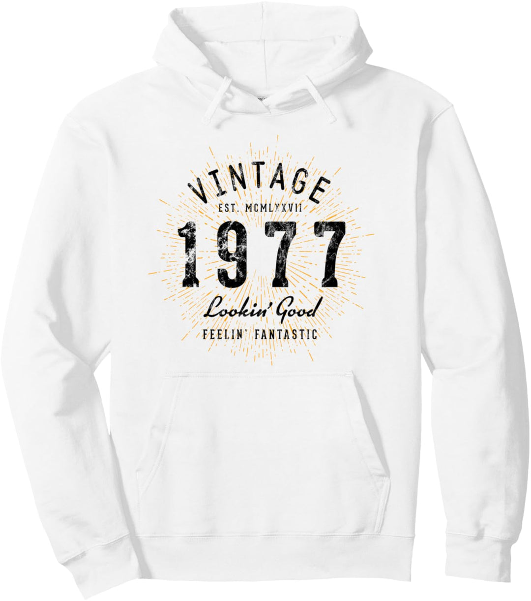 Vintage Geburtstag geboren 1977 Pullover Hoodie