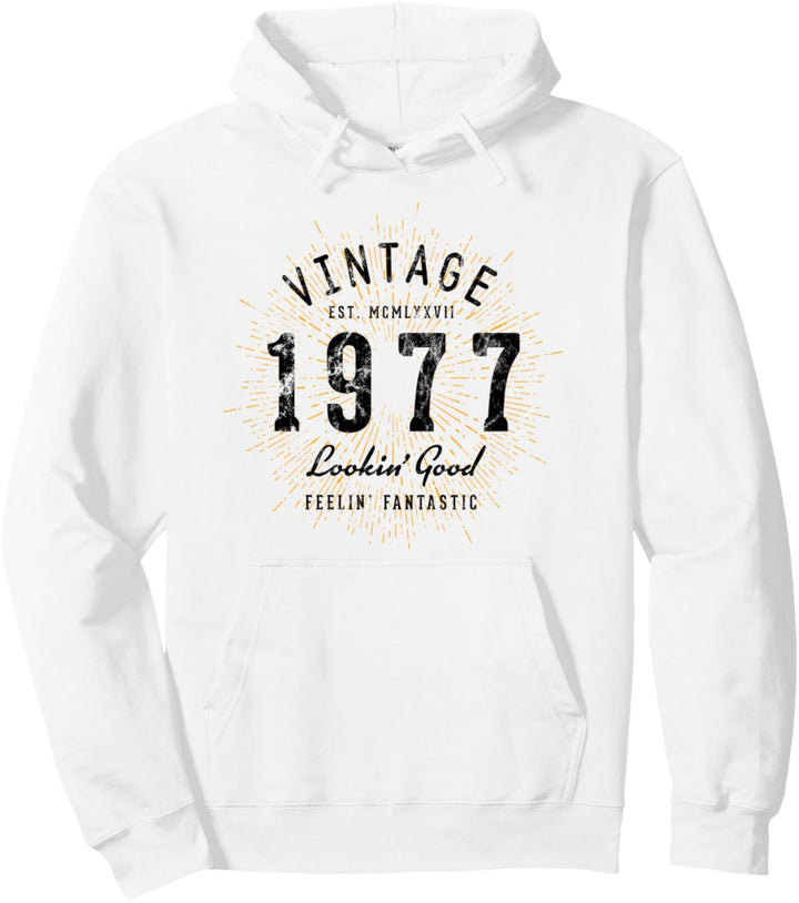 Vintage Geburtstag geboren 1977 Pullover Hoodie