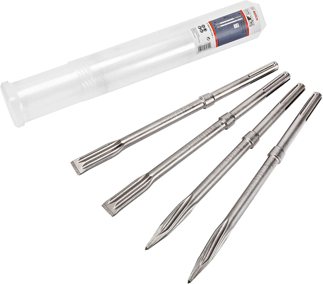 Bosch Professional Bohrhammer GBH 5-40 DCE (8,8 J Schlagenergie, im Handwerkerkoffer) + 4tlg. Meisse