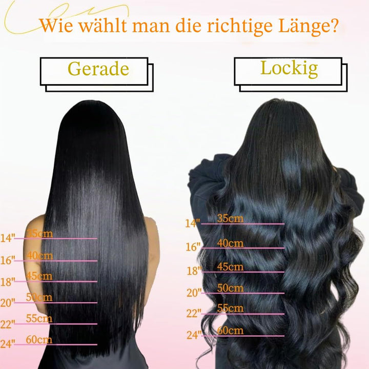 HotLulana Tape Extensions Echthaar Copper Red(