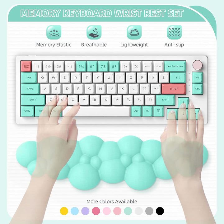 ZIYOU LANG Tastatur Wolke Handballenauflage Memory Foam Tastatur Handauflage Handauflage für Tastatu