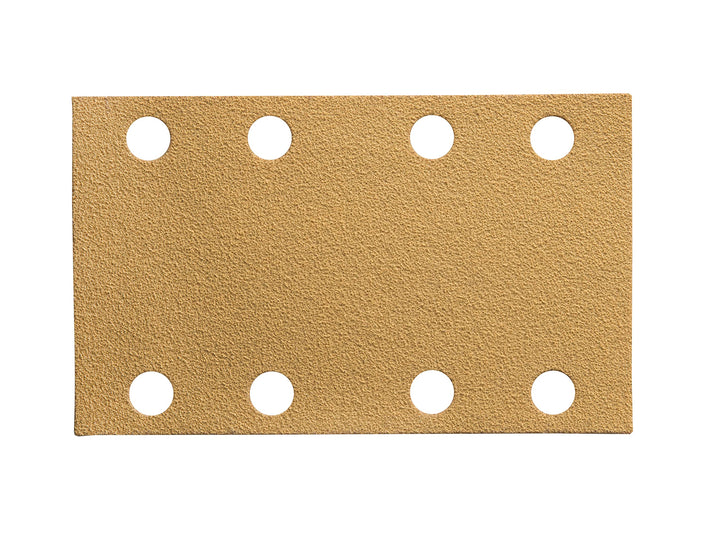 Mirka Gold Universal-Schleifpapier 81x133mm Klett 8-Loch / Korn P240, 100 Stk / Zum Schleifen von Gi