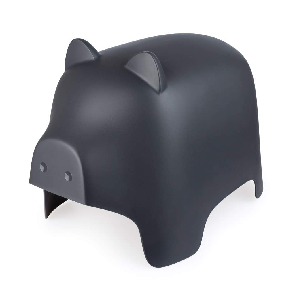balvi Piggy Hocker Farbe Grau dunkel In Form eines Schweins Für innen und aussen PP Plastik, Grau
