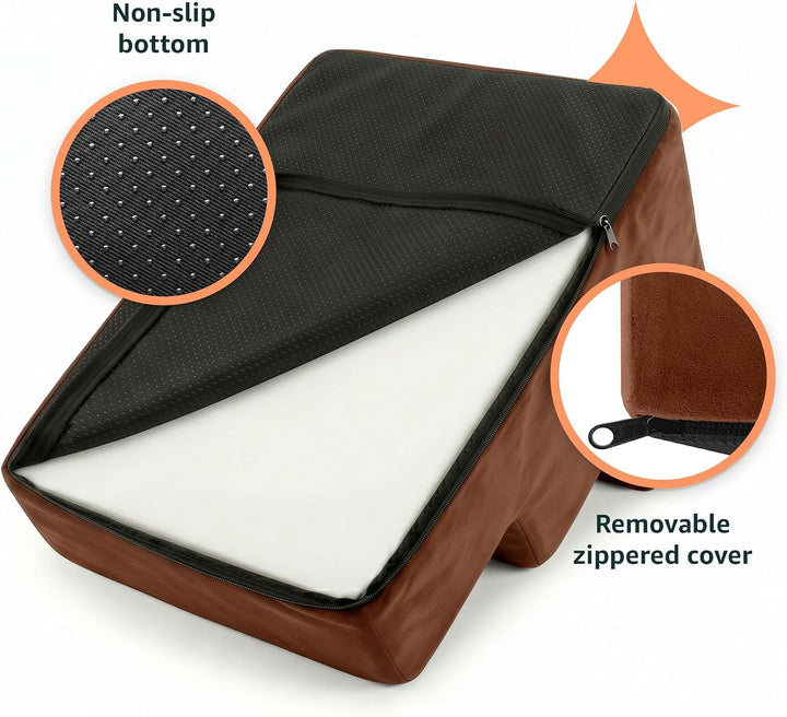 murando Hundetreppe für Kleine Hunde 3 Stufen 30 cm, Samt - Honiggelb | Haustiertreppe für Bett, Sof