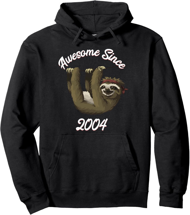 Faultier Geboren In 2004 Toll Seit 04 Geburtstag Party Pullover Hoodie