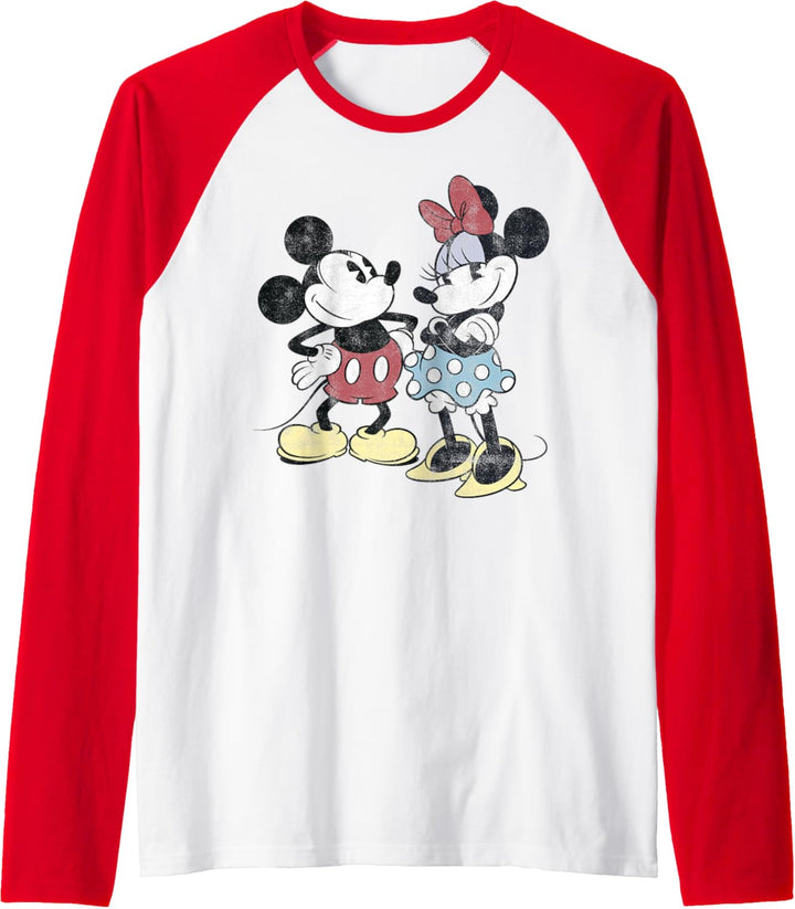 Disney Mickey und Minnie Retro-Freunde Raglan