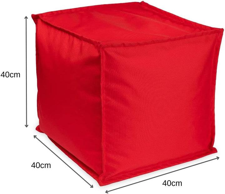 chilly pilley Sitzsack Sitzhocker mit EPS-Perlen Füllung 40x40x40cm Fusshocker Sitz-Pouf für Kinder