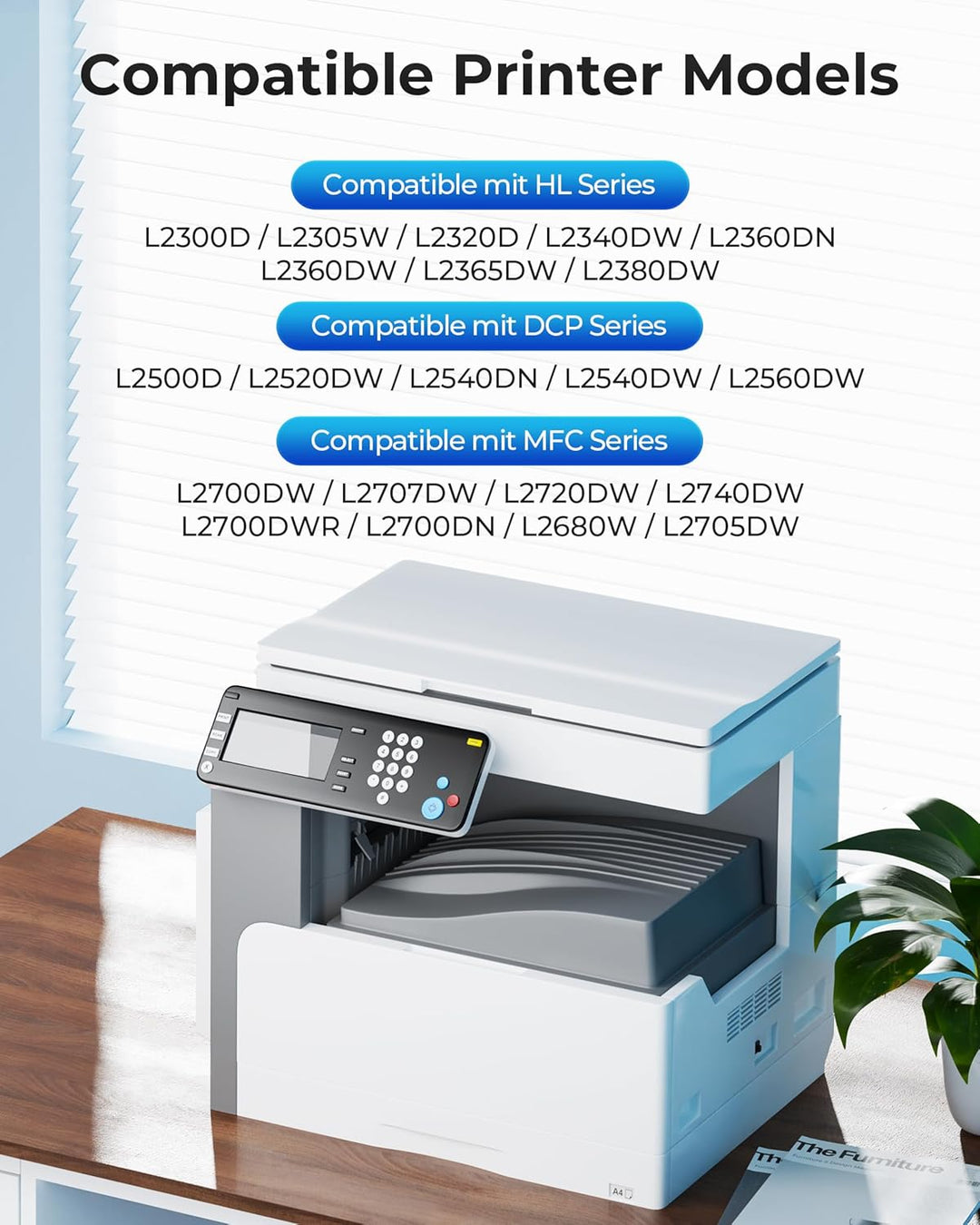 Valuetoner TN2320 TN-2320 Toner Kompatibel für Brother TN2320 TN2310 Schwarz Toner für Brother HL-L2