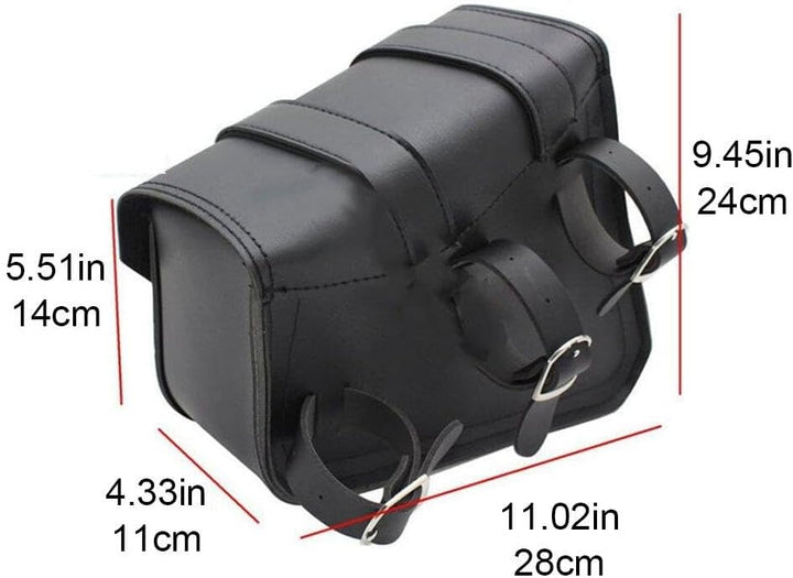 Fopytu Motorrad -satteltaschen Pu Leder -werkzeugtasche Schwingungstasche Seitenbeutel Für Motorrad
