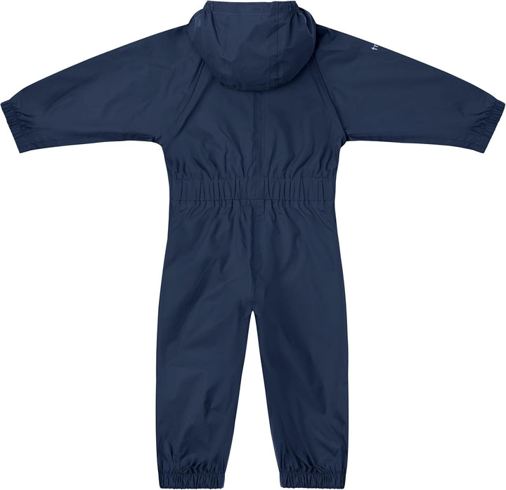 Trespass Unisex Kinder Button Regenanzug 18/24 Navy Blue, 18/24 Navy Blue