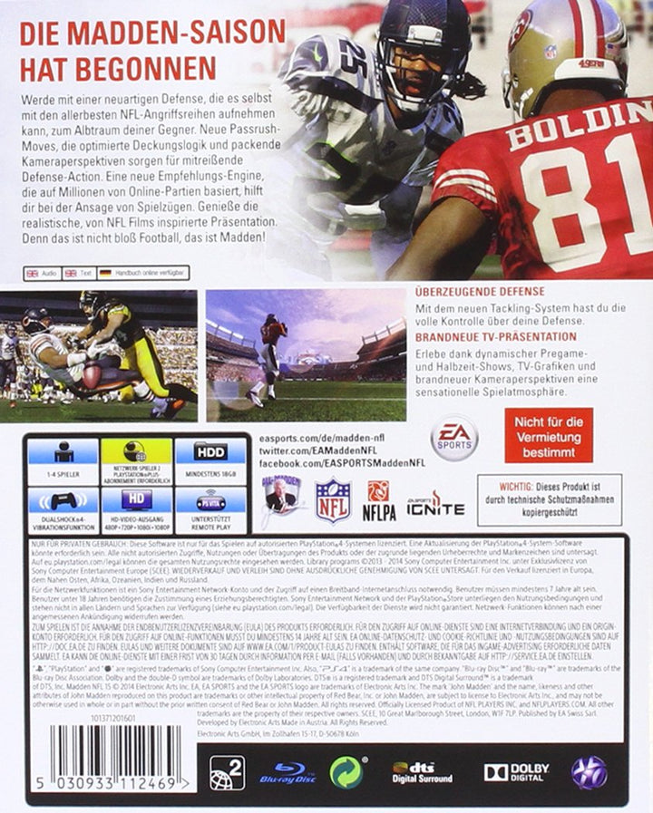 MADDEN NFL 15 - [PlayStation 4], PlayStation 4
