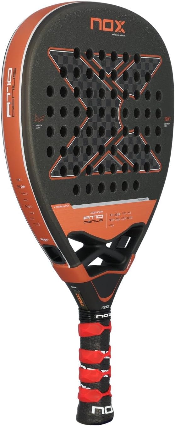 Nox At10 Genius Attack 12k by Agustin Tapia Padel Racket 360-375 gr
