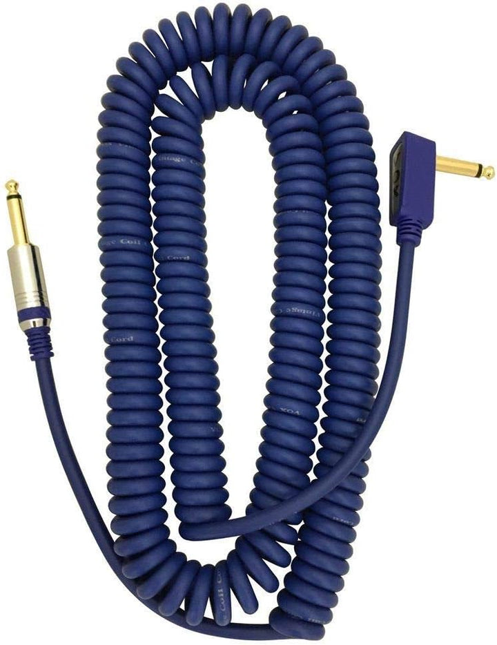 Vox - VCC090BL - 9m Vintage Coiled Cable with Mesh Carry Bag - Blue, Blue