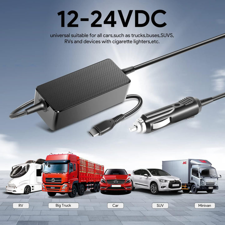 KFD 100W 96W 90W 87W 65W USB C DC 12V-24V KFZ Ladekabel Auto Ladegerät Laptop Netzteil für MacBook P