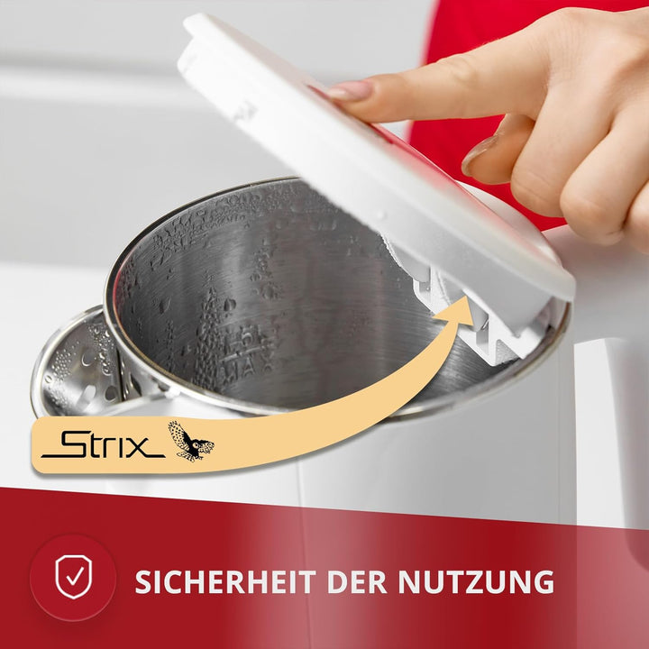 MPM MCZ-120 Wasserkocher 1,5L mit Doppelwand-Design, Temperaturregelung 40-100°C, Edelstahl-Innenbeh