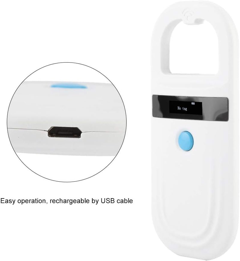 Ejoyous Haustier ID Microchip Scanner, Wiederaufladbar Animal Chip ID-Scanner Haustier Etiketten Sca