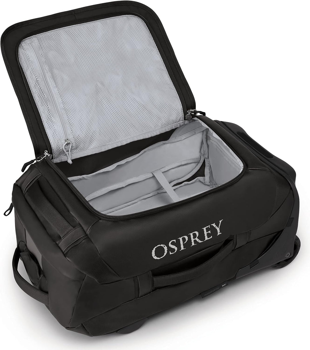 Osprey Unisex – Erwachsene Rolling Transporter 40 Duffel Bag Einheitsgrösse Schwarz, Einheitsgrösse