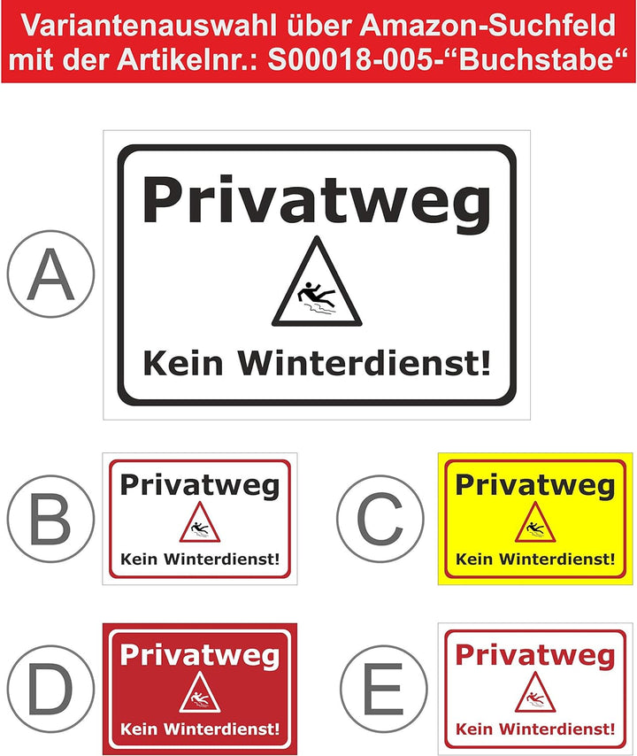 Melis Folienwerkstatt Schild Privatweg - 60x40cm - Bohrlöcher - 3mm Aluverbund – 20 VAR S00018-005-A
