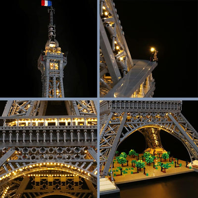 BrickBling Dekorationsbeleuchtungsset für Lego The Eiffel Tower Building Set, Led Licht Set für Lego