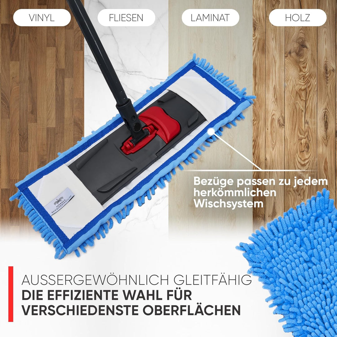 Wischmopp Bezug für Nass &amp; Trockenreinigung - Bodenwischer, Wischbezug von WOWtowelz – 50 cm Variant