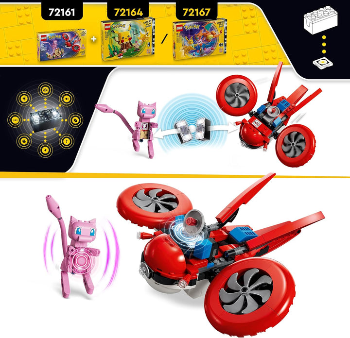 LEGO Pokémon SMART Play: Drohnensuche nach einem Mysteriösen Mew - kompatibles interaktives Spielset