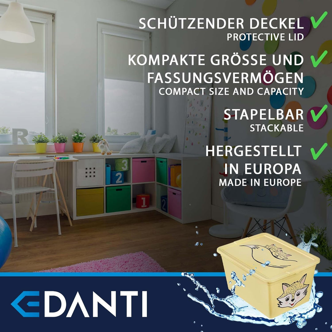 Aufbewahrungsbox Für Kinder Kunststoffbehälter Spielzeugbehälter Spielzeugkiste Kinderzimmer Kinderb