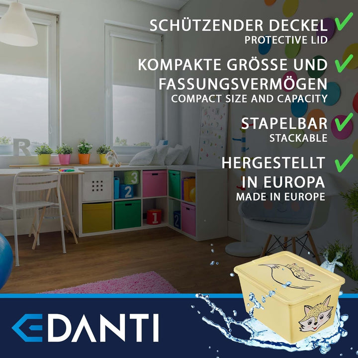 Aufbewahrungsbox Für Kinder Kunststoffbehälter Spielzeugbehälter Spielzeugkiste Kinderzimmer Kinderb