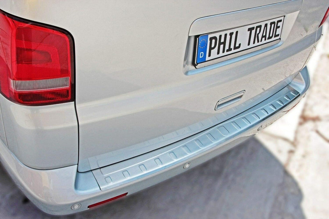 Ladekantenschutz Edelstahl MATT kompatibel für VW T5 | VW T6 | ab 2003 |130CM | mit Abkantung | prem