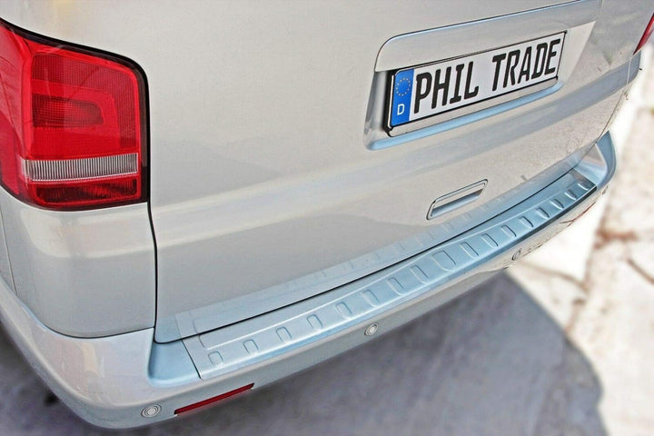 Ladekantenschutz Edelstahl MATT kompatibel für VW T5 | VW T6 | ab 2003 |130CM | mit Abkantung | prem