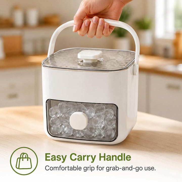 Klein Eiswürfelmaschine, Ice Cube Maker, 48 Stück Eiswürfel, einfaches Drücken, um das Eis zu lösen,