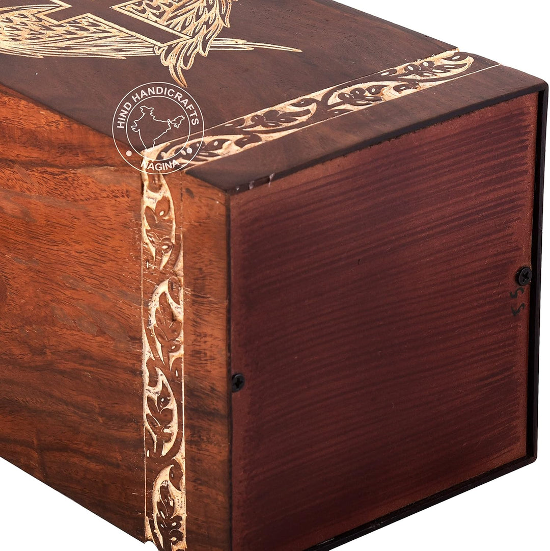 Rosewood Urnen für menschliche Asche für Erwachsene, gross – Holzurne für Columbarium – Beerdigungsu