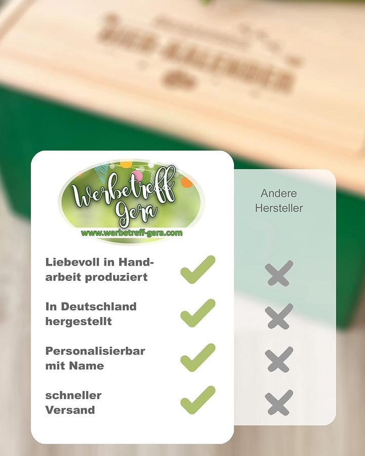 Unikatolo Bierkastensitz Trainerbank mit Name, Geschenkidee für Männer, Oktoberfest, Vatertag, Gebur